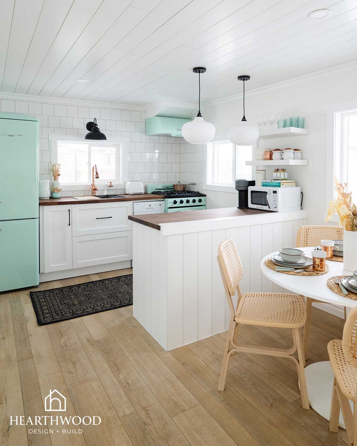 Luxury vinyl plank flooring in a Parkland County home renovation